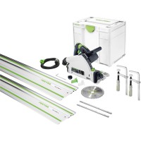 FESTOOL TS 55 CAMP-Set įleidžiamas pjūklas + 2 liniuotės